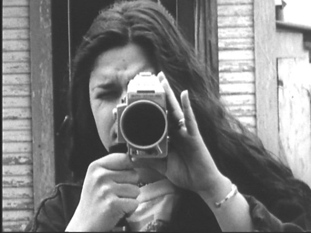 Mariana Vásquez (%22La Molly%22), with her Super 8 camera in Pretty Vacant by Jim Mendiola